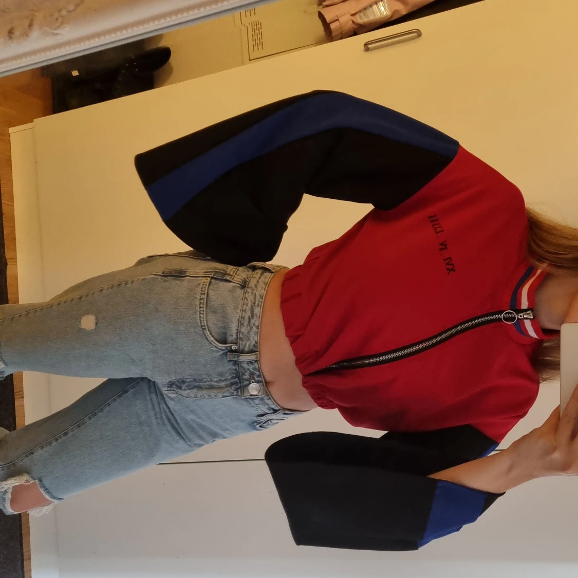 Färgglad 70-tals tröja storlek XS /34