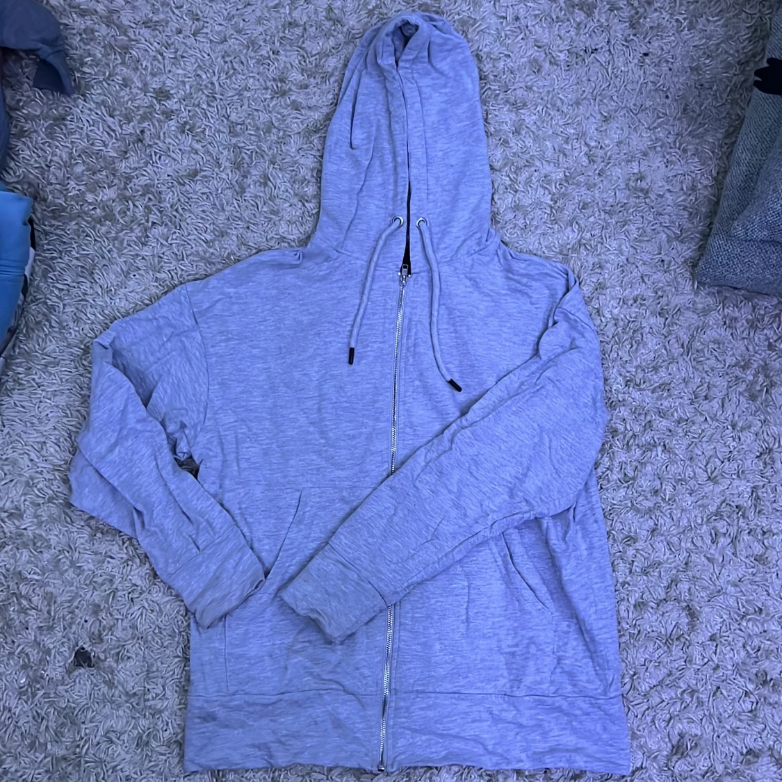 Grå lång kofta storlek S, lager 157