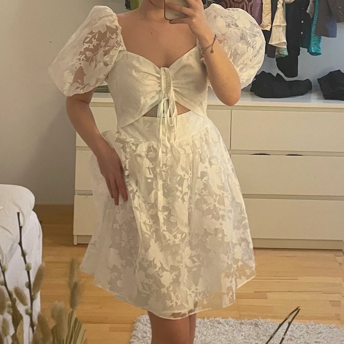 Vit klänning  - 90