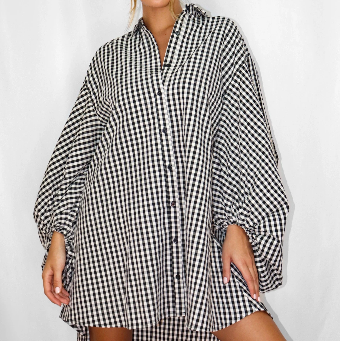 Missguided rutig klänning - 90