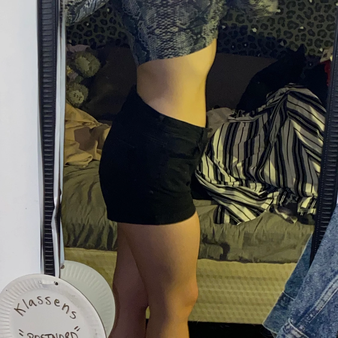 Svarta jeansshorts  - 90