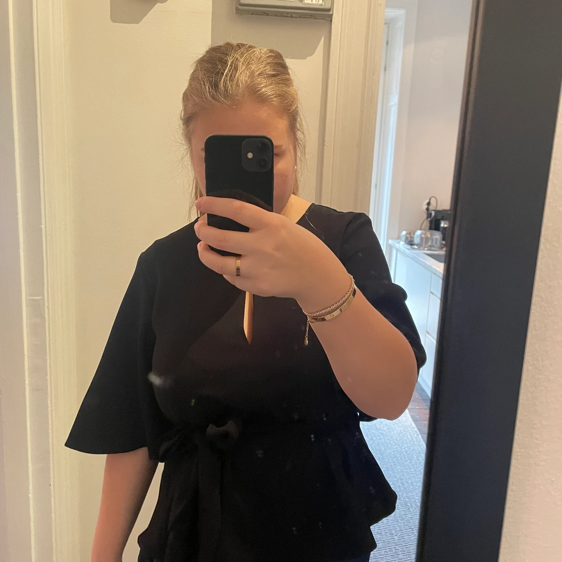 Zara blus svart  - 90