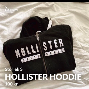 Hollister hoodie - Fint använtskick, mysigt material och stor o mysig luva 100kr+frakt.