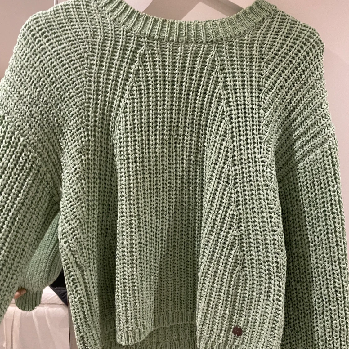 Grön stickad tröja - 91