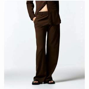 Säljer dessa jättesnygga bruna kostymbyxor från ZARA köpta här på plick🤎🤎 bilderna är lånade från förra säljaren!