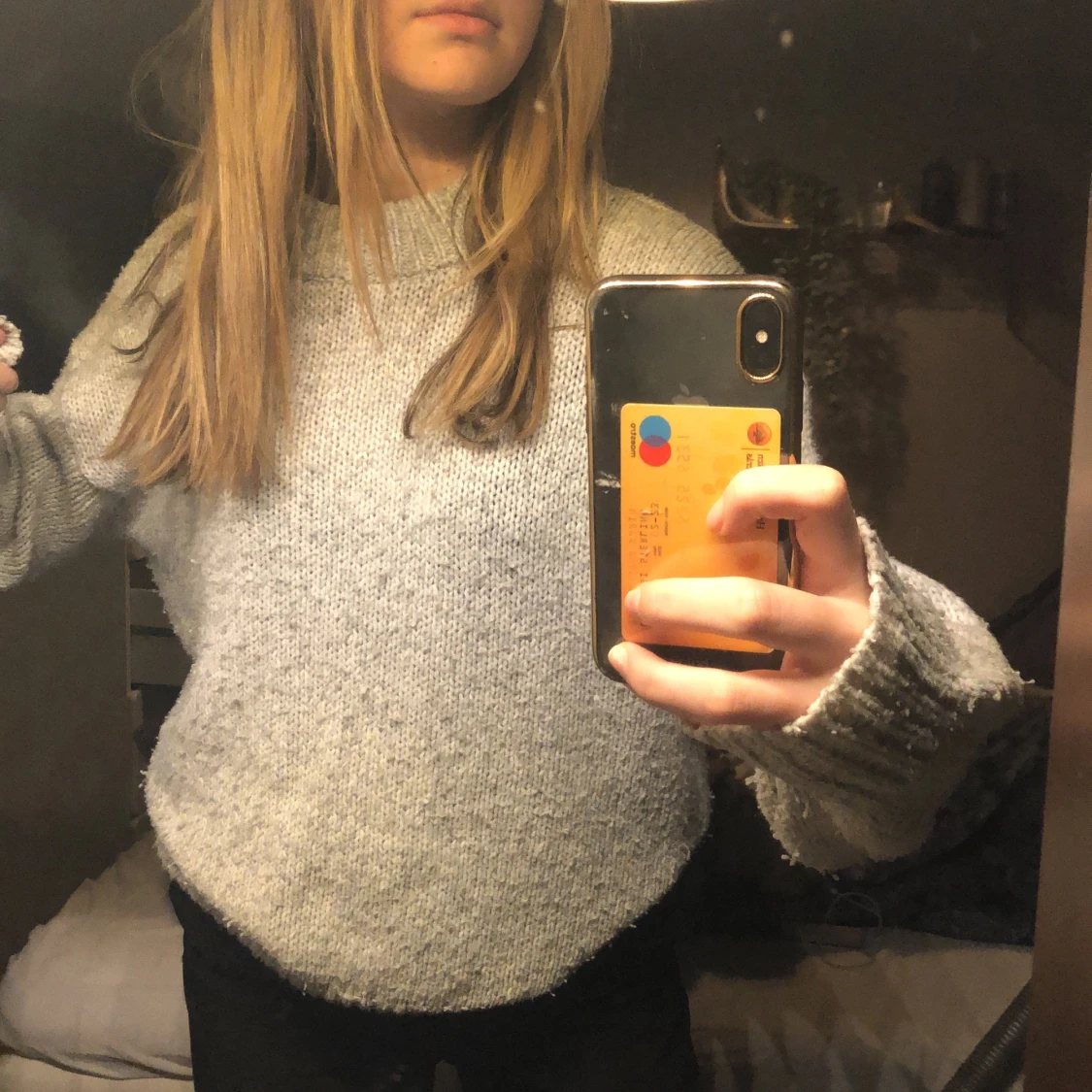 Stickad tröja strl M