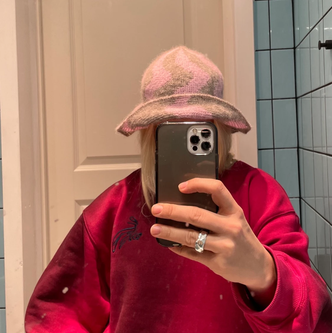 New Handmade Crochet hat, strl S/M - 91