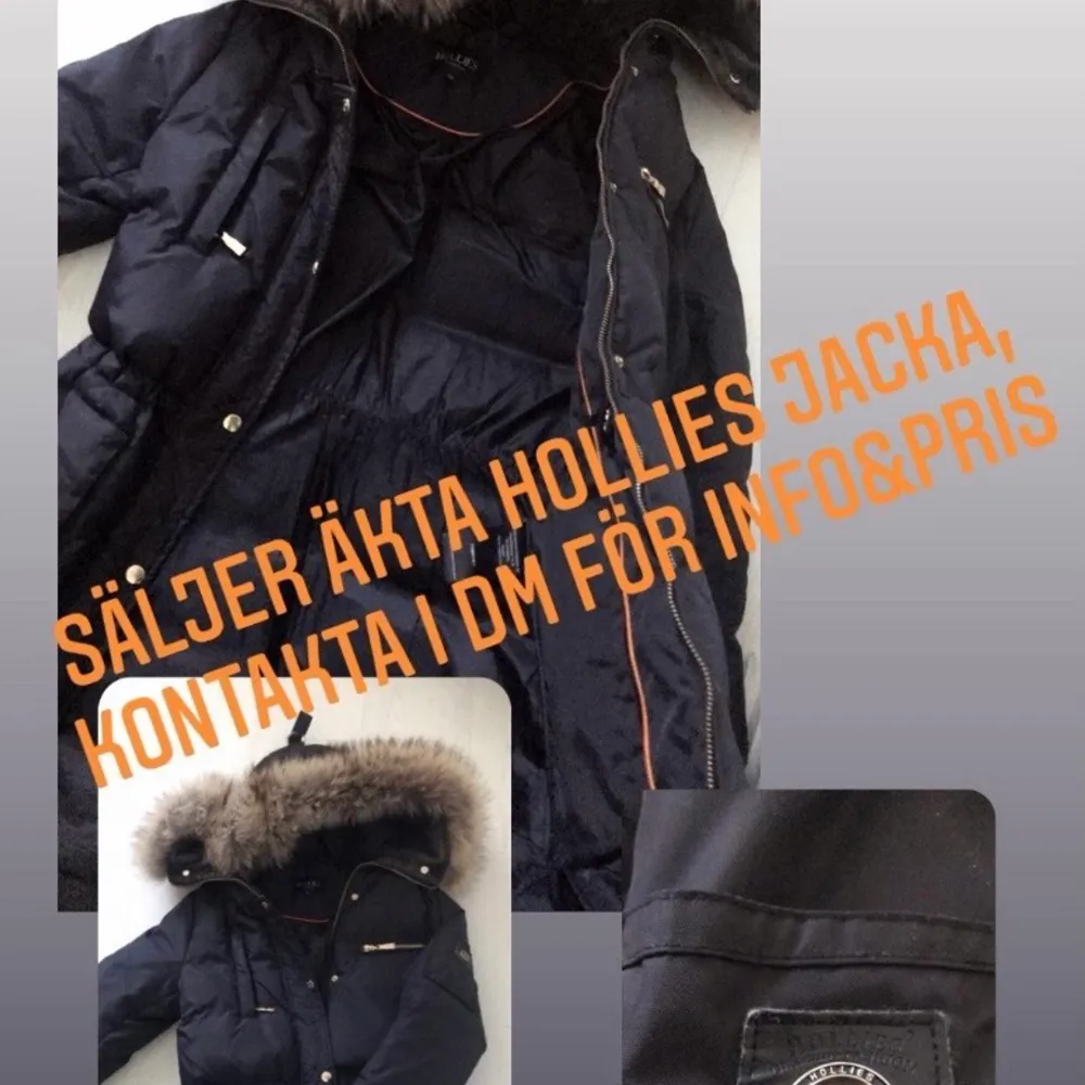 Säljer äkta hollies vinterjacka, ordinarie pris 4500kr. Kontakta mig för mer info kring jackan . Jackor.