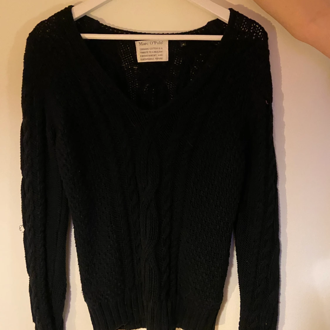 Svart grovstickad tröja💓 - 90
