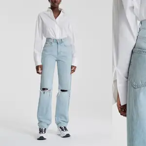 Jag säljer mina jeans från GinaTricot i modellen ”90s tall jeans”, jag är ungefär 168 och dem var för långa för mig. Så om du är intresserad, hör av dig!! Dem är endast provade och har lappen kvar. 👍🏼 