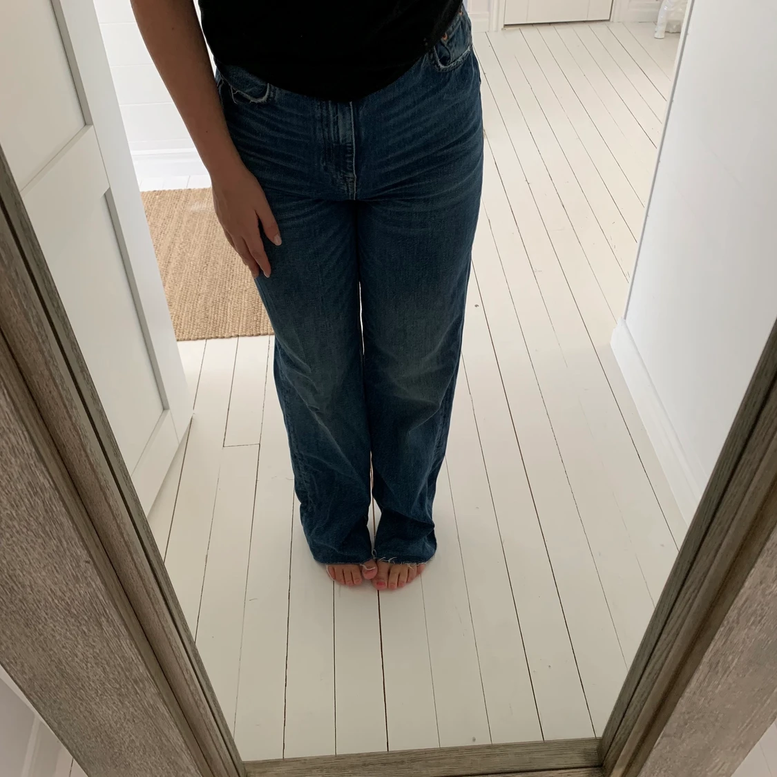 Zara jeans 90s full length mörkblå - 91