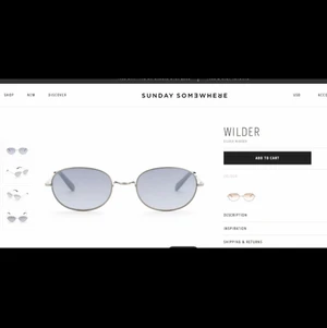 Solbrillor från Sunday Somewhere, nyskick  - Från märket Sunday Somewhere. Helt i nyskick! Cool retro look 😎