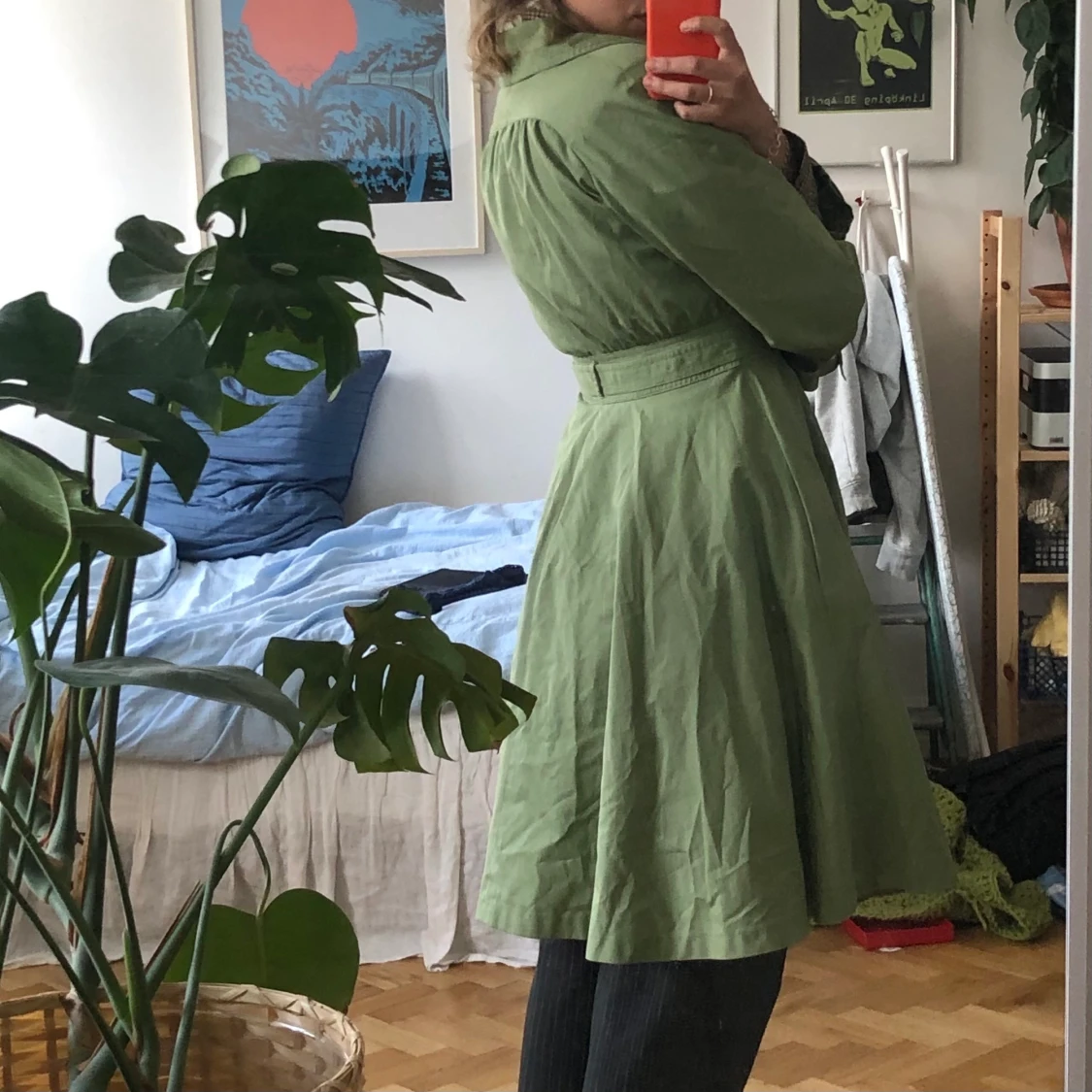 Grön vårkappa - 91