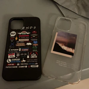 Iphone 12 pro max skal  - Två ipone skal som passar till iphone 12 pro max! Används aldrig då jag köpt nytt! Hela och fina! Båda köpa samtidigt 