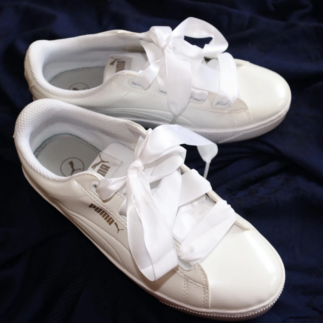 New !! Puma Vikky Stacked White  - 90