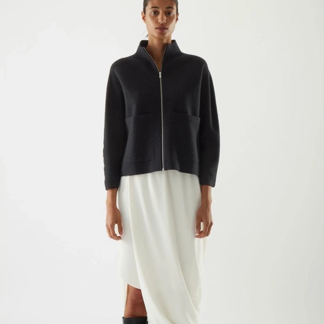 boiled whool zip-up jacket COS - 90