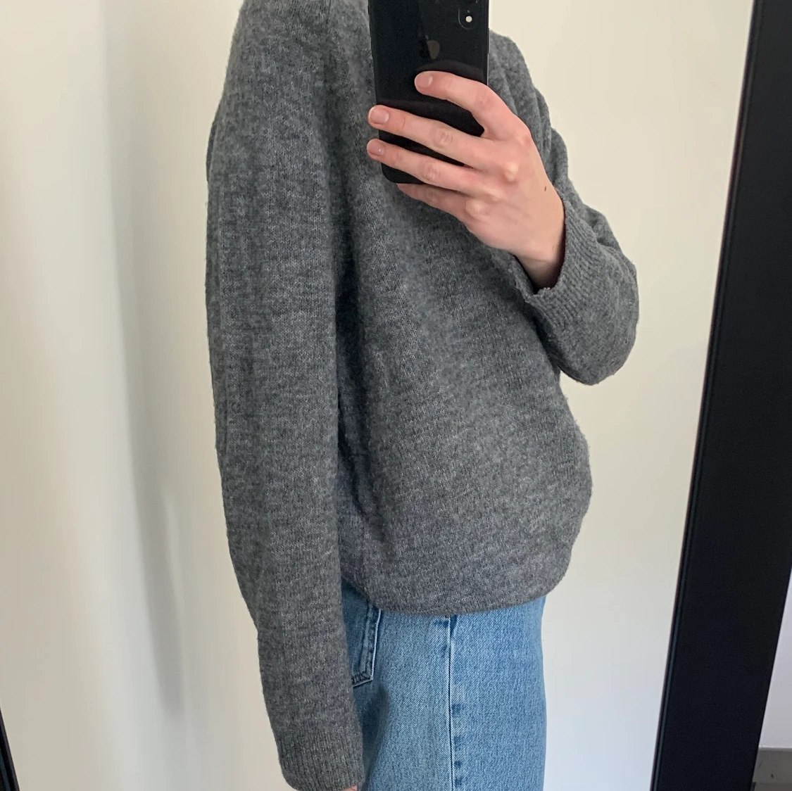 Grå stickad tröja H&M - 90