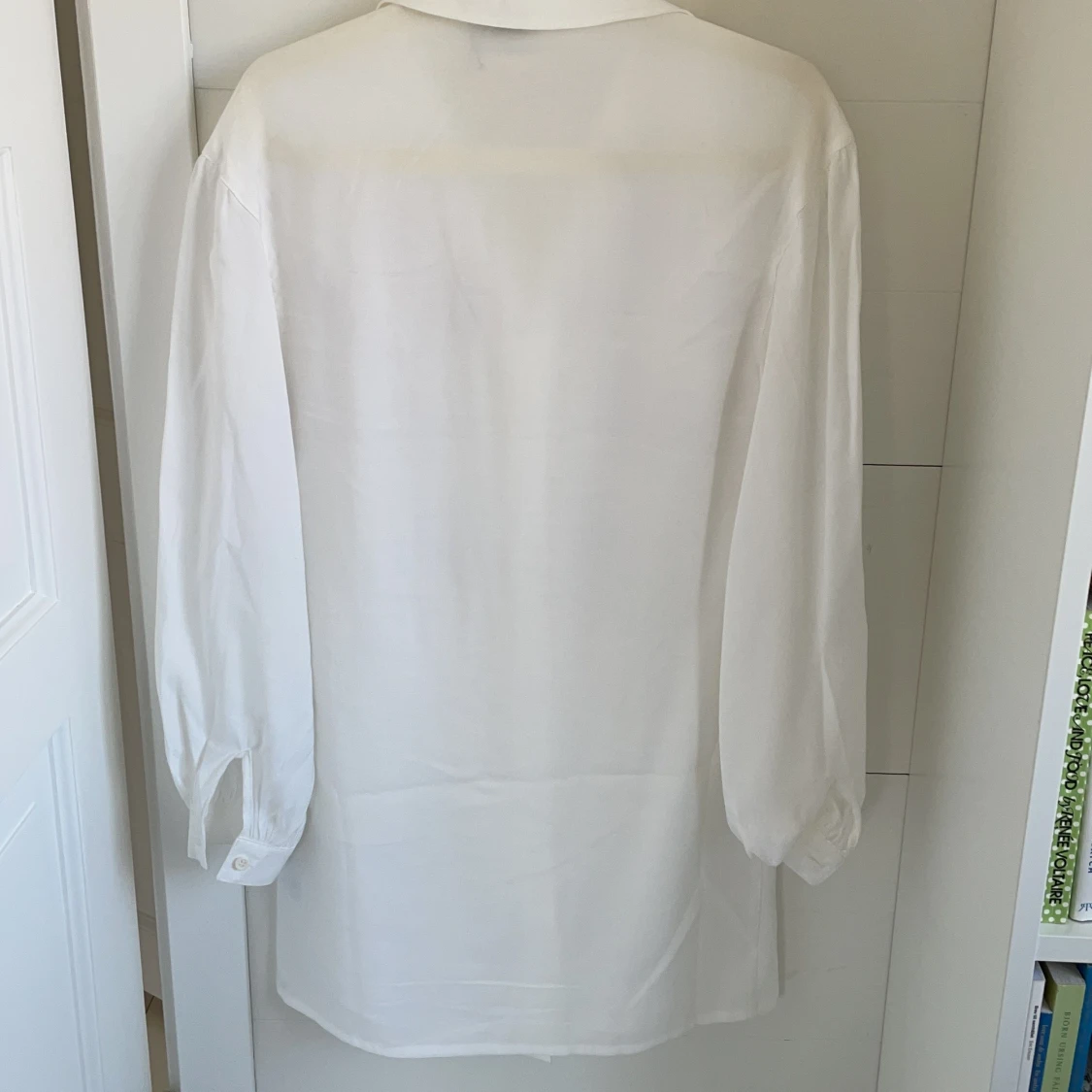 Vit skjortklänning  - 90