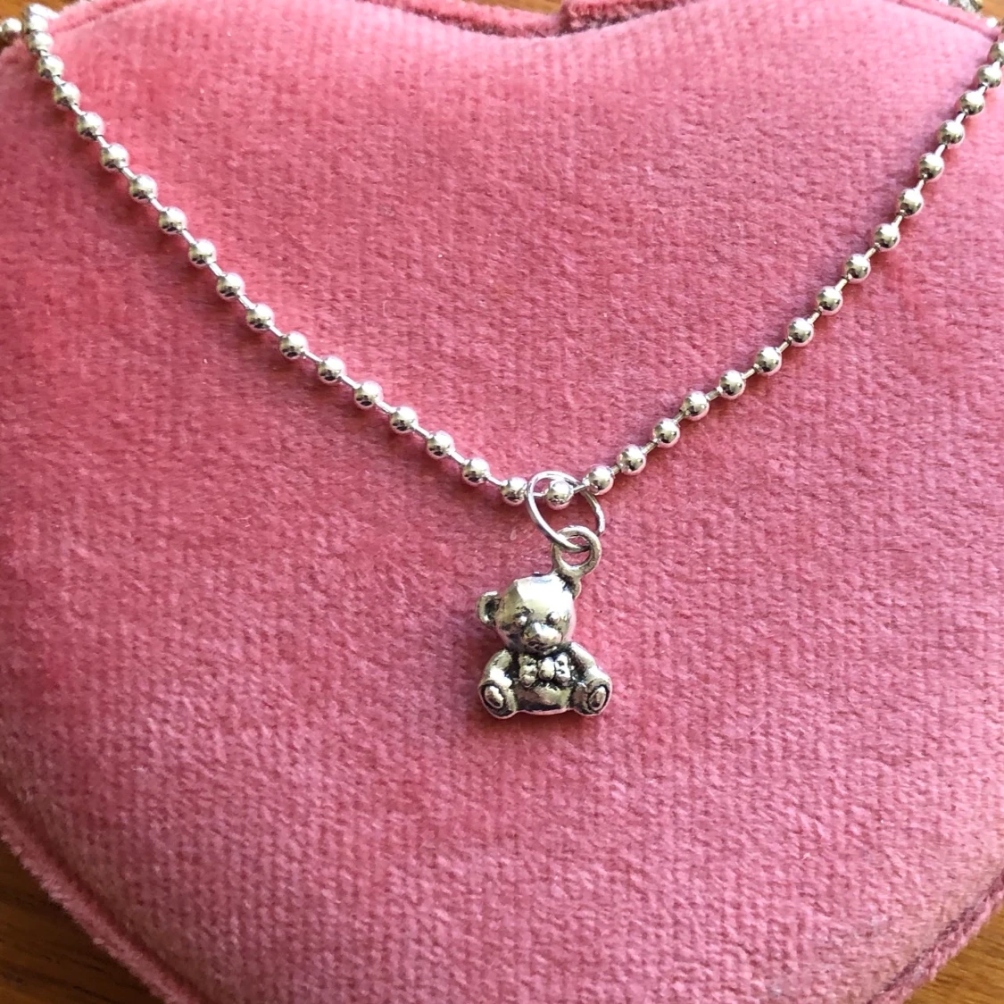 Teddybjörn 🧸 ballchain halsband 