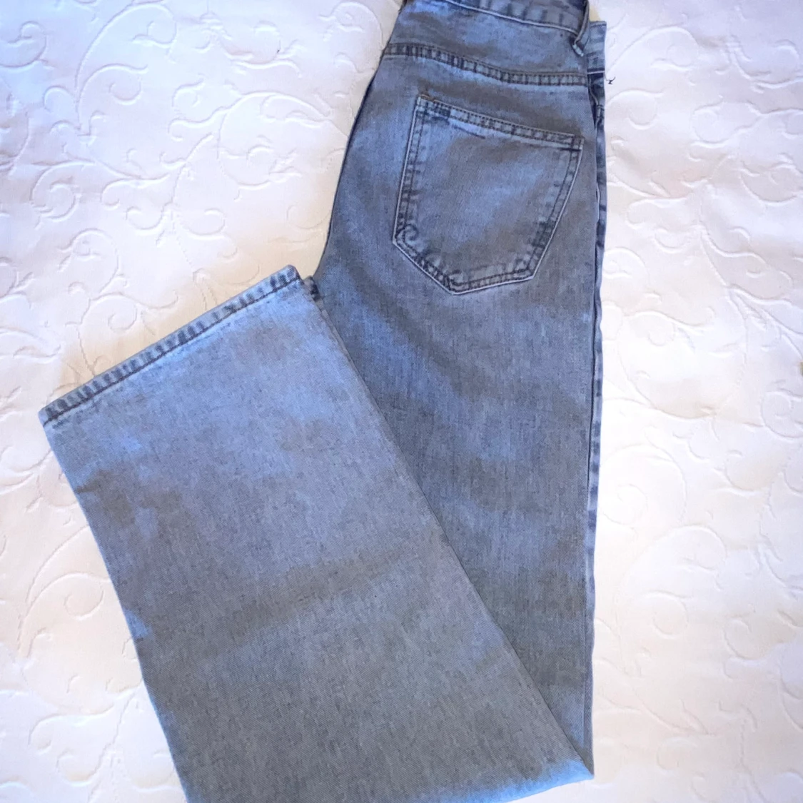 Blåa vida jeans - 90