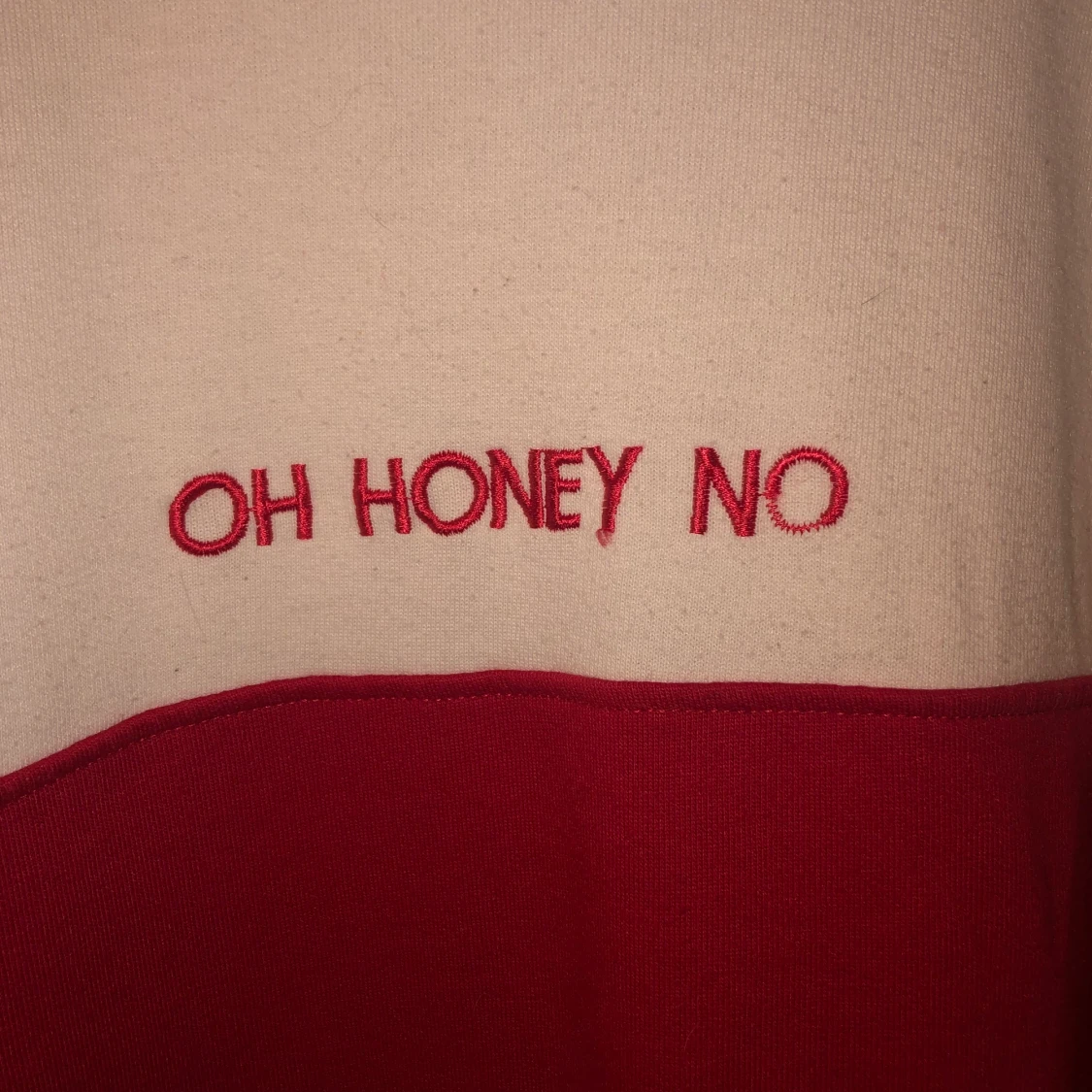 Röd och rosa sweatshirt klänning - 90