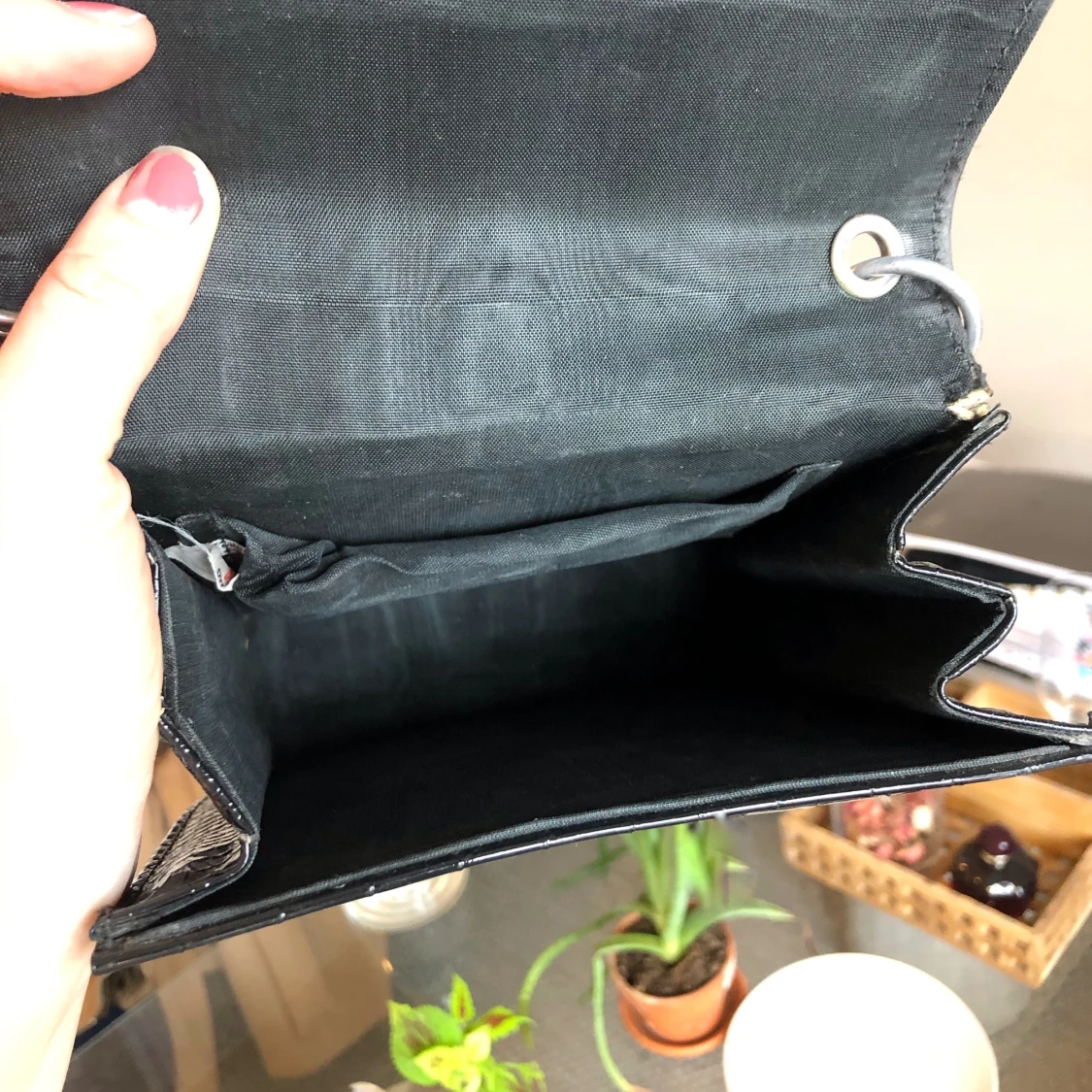 Väska / Ormskinnsmönster / Silverdetalj - 91