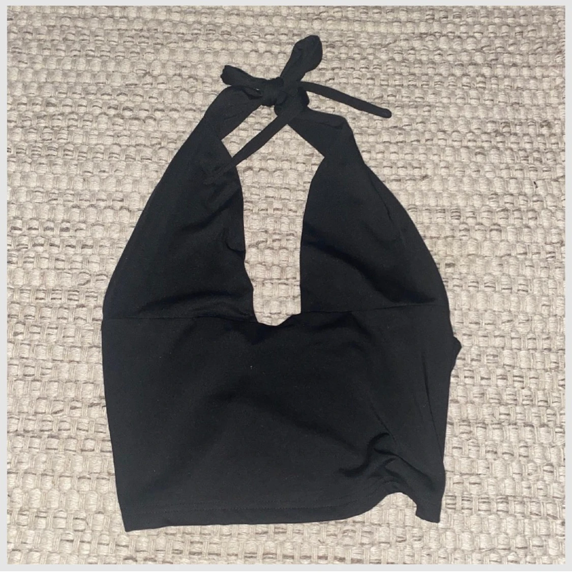 Svart halterneck topp