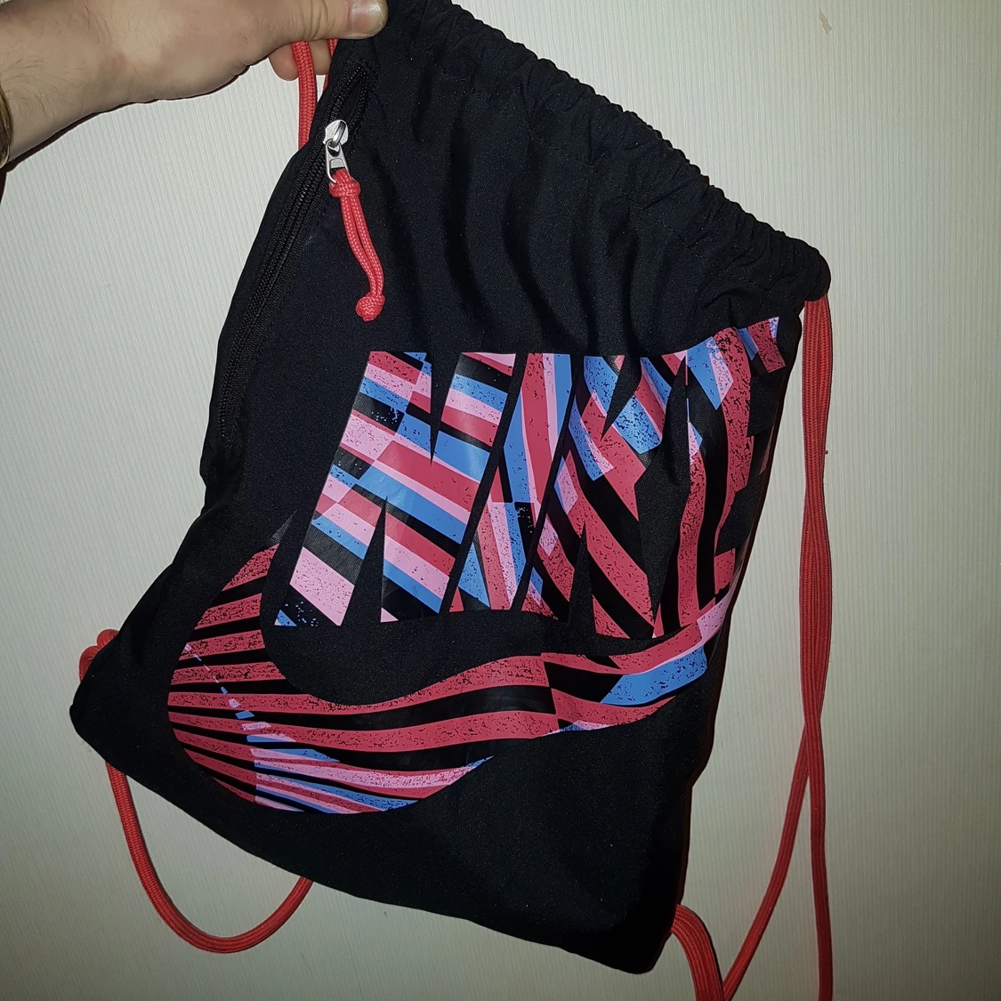Nike Striped Swoosh Gym bag (blk/m-c)