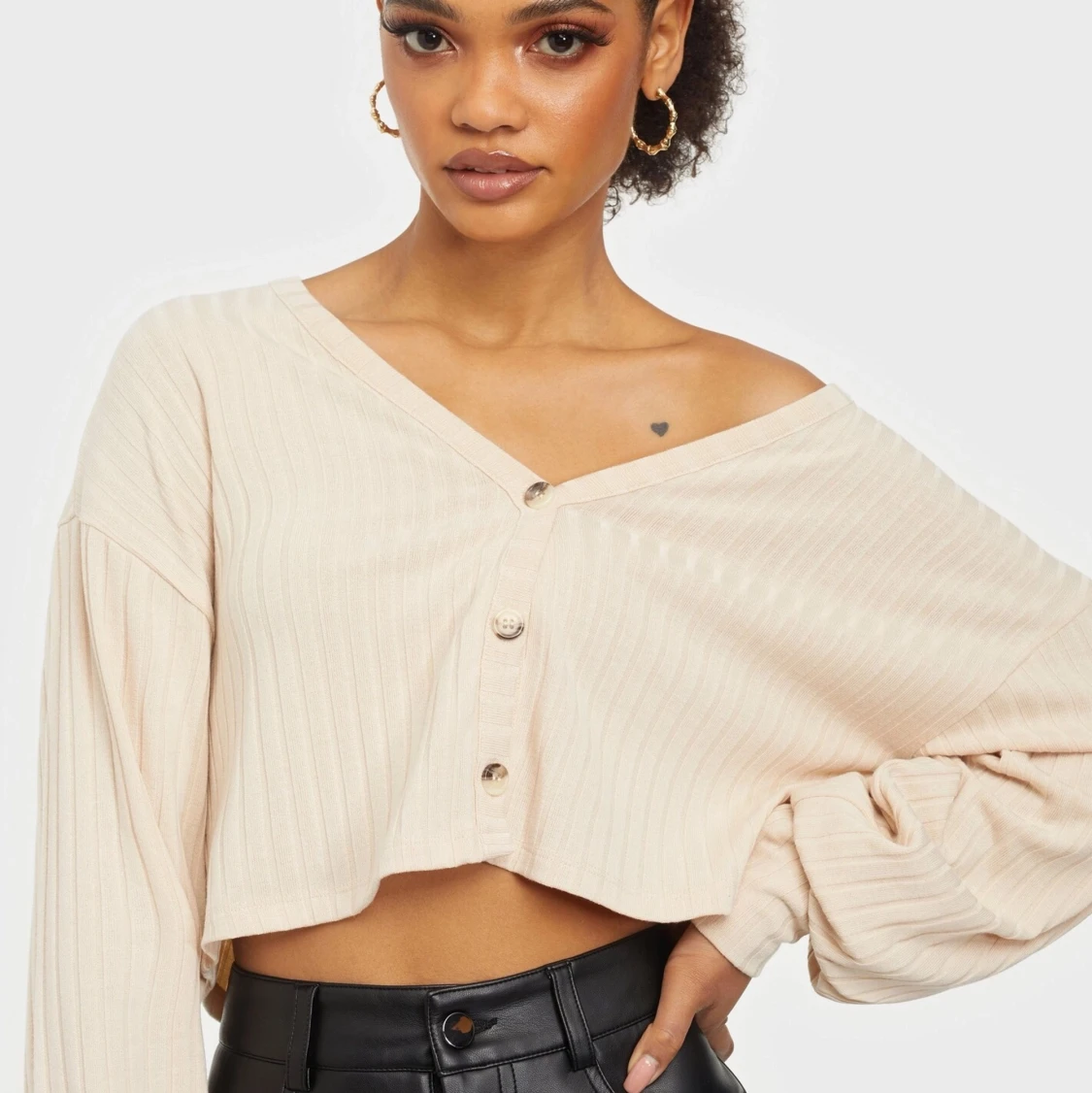 Boxy button cardigan - 90