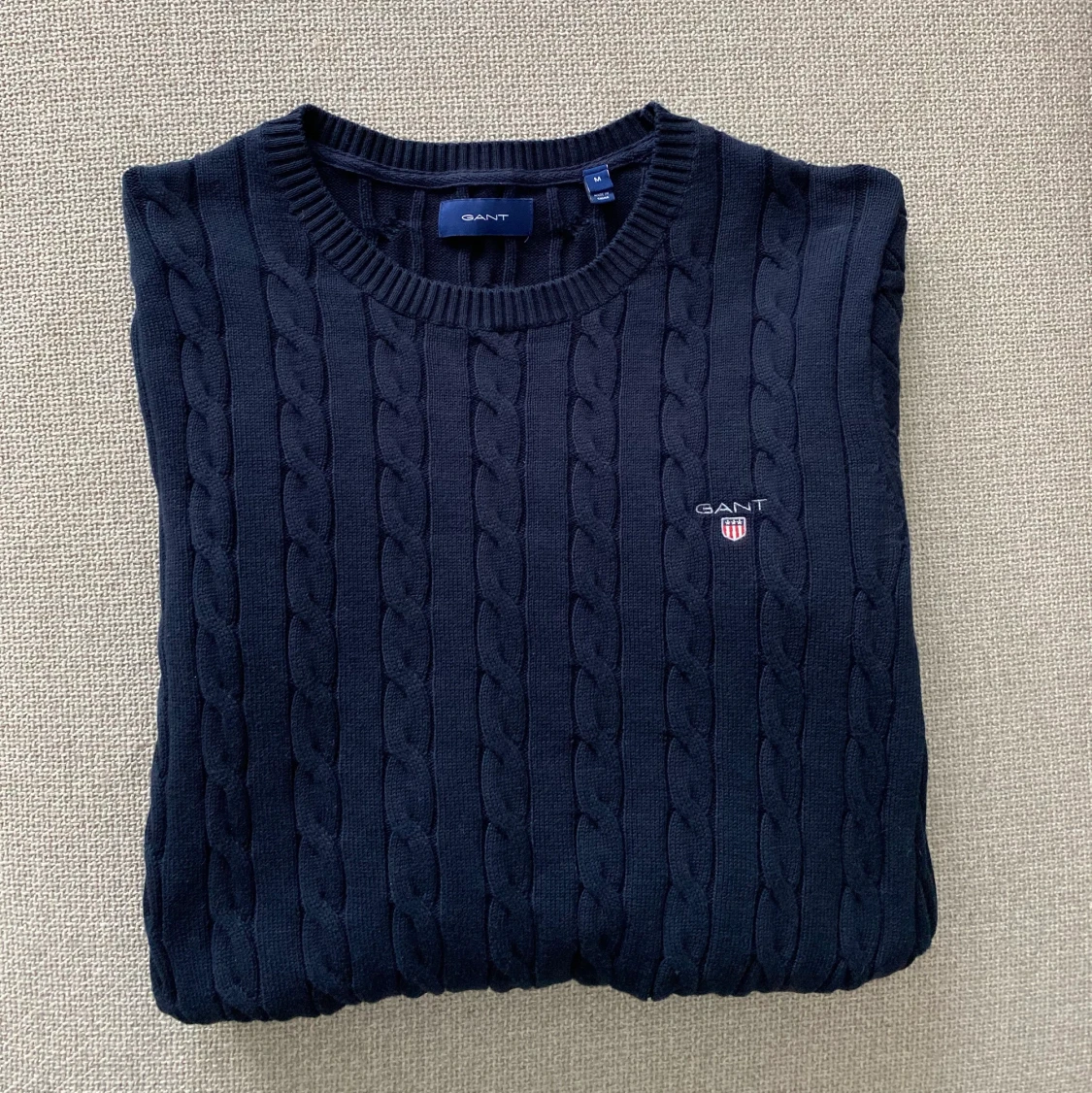 Flätstickad Gant tröja 
