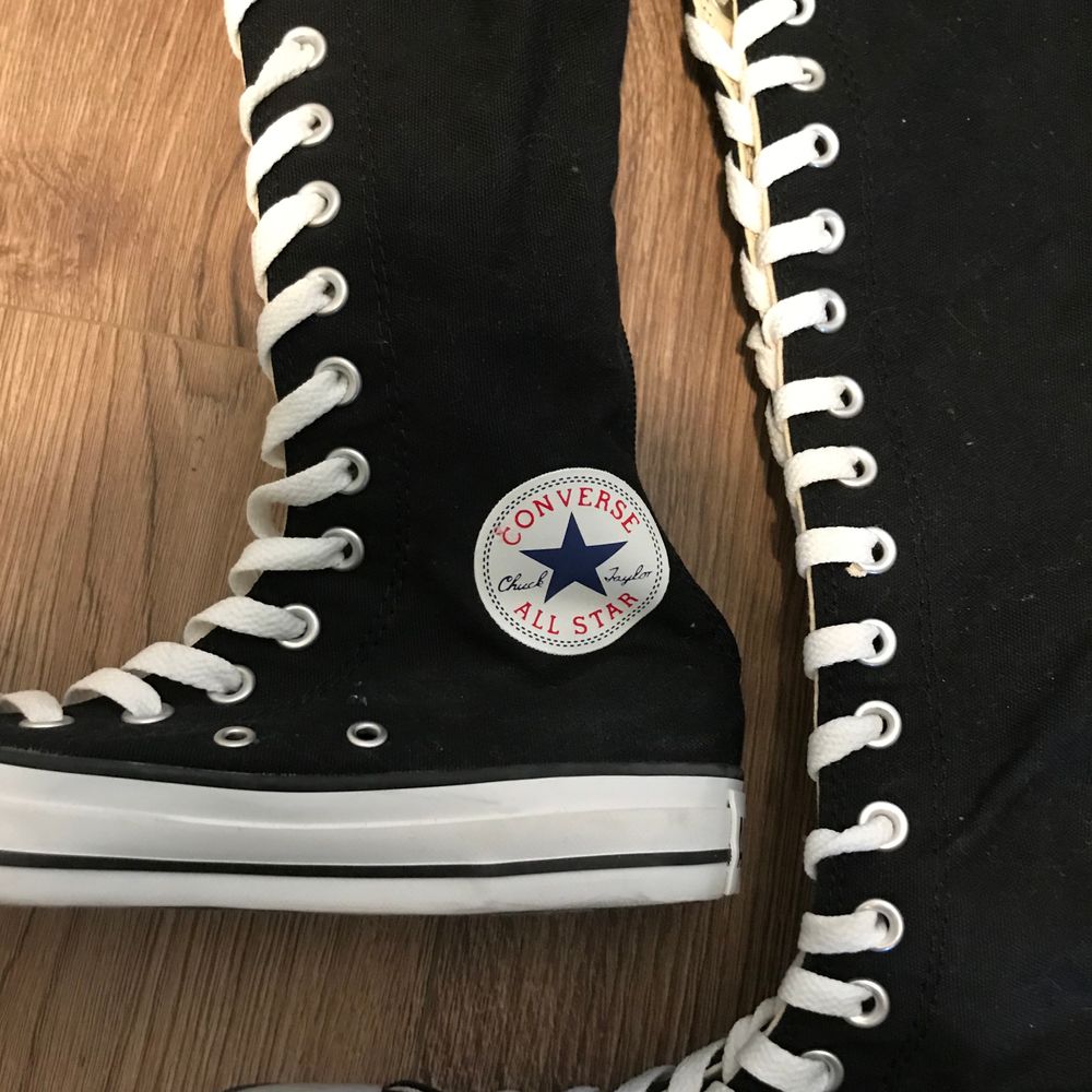 Långa svarta Converse | Plick Second Hand
