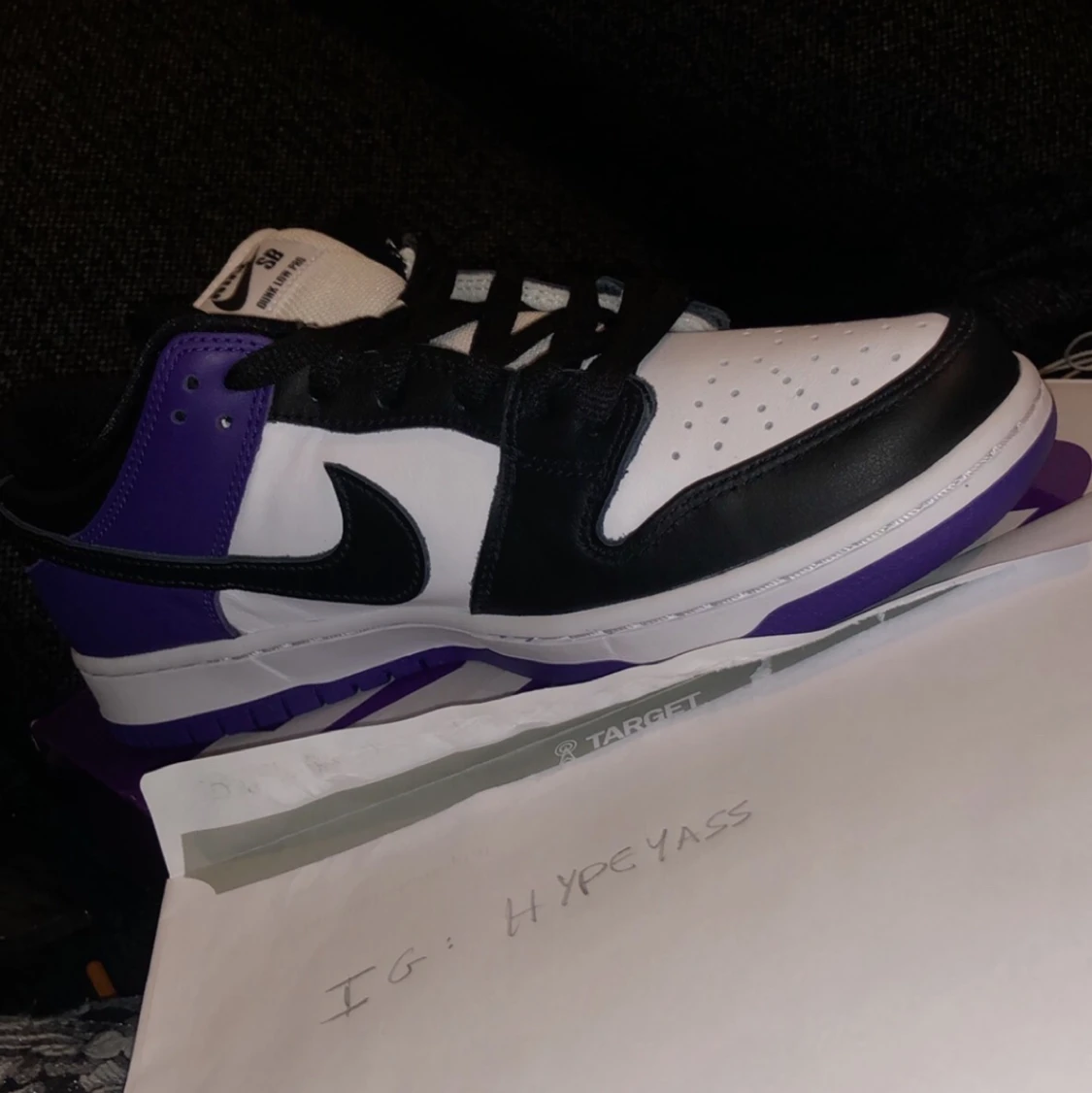 Nike dunk low court purple