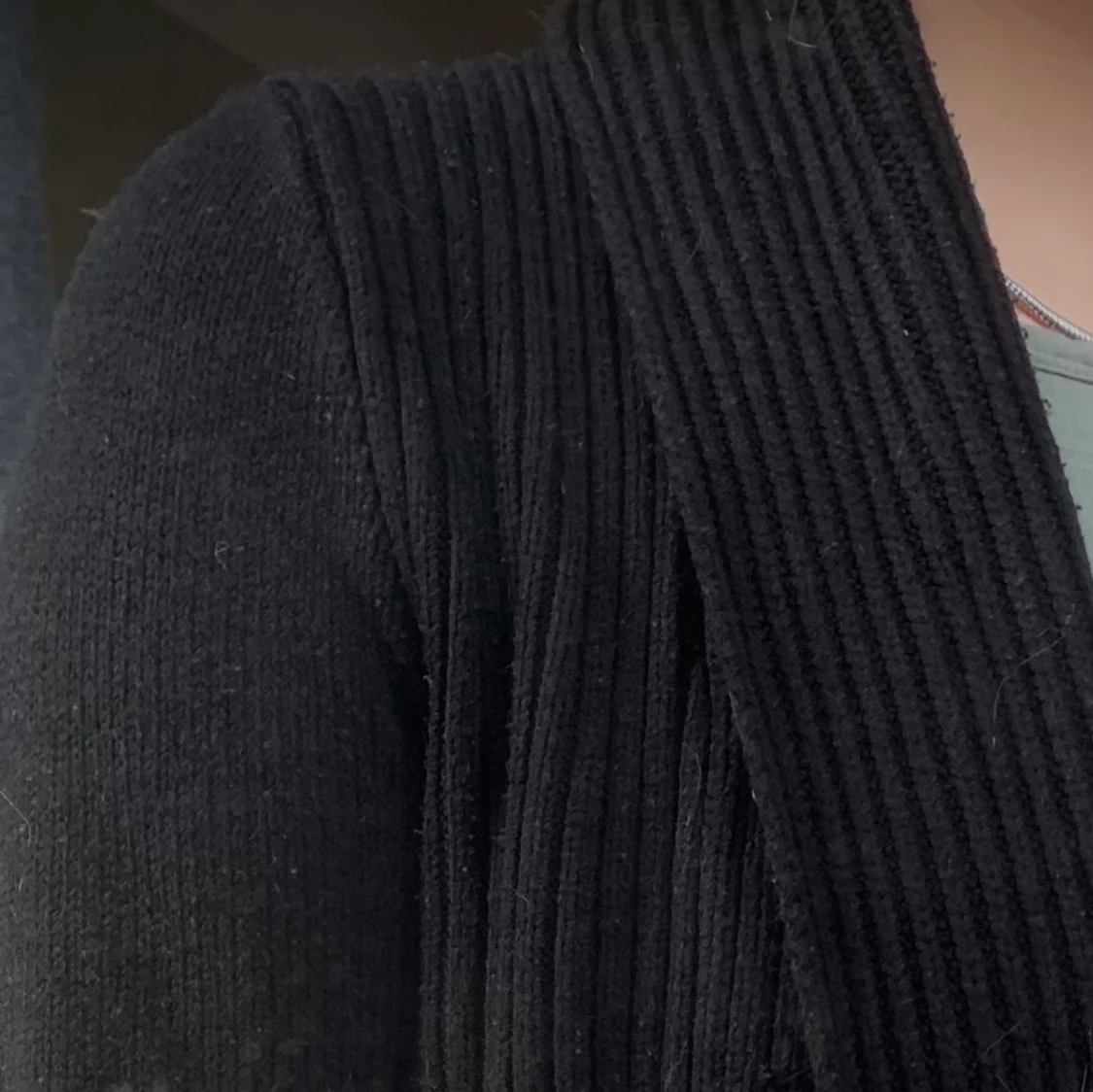 Svart stickad kofta strl S - 90