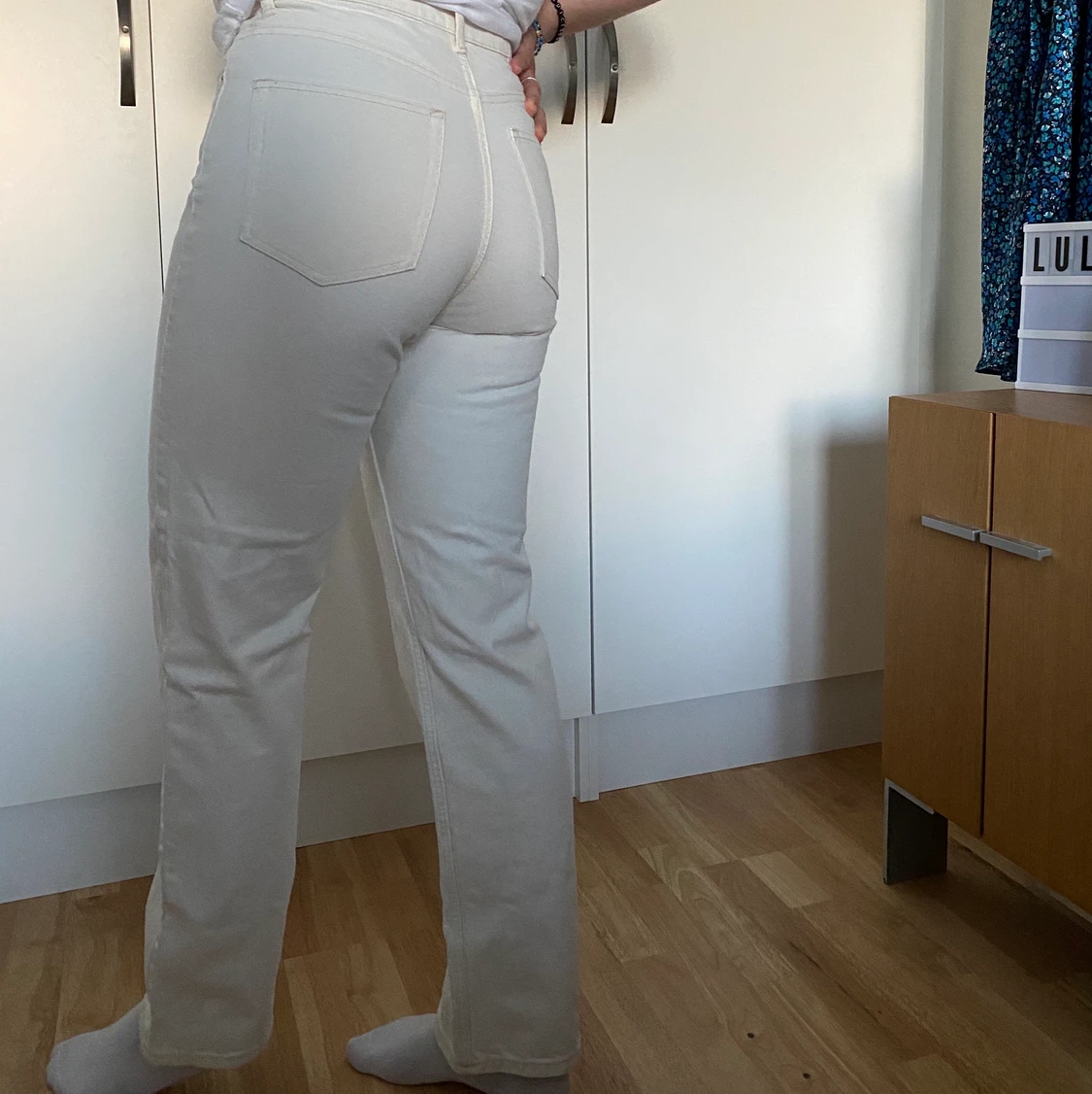 Ljusbeiga jeans  - 90