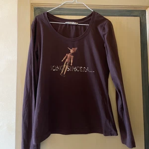 söt långärmad - en brun långärmad oanvänd strl S/M