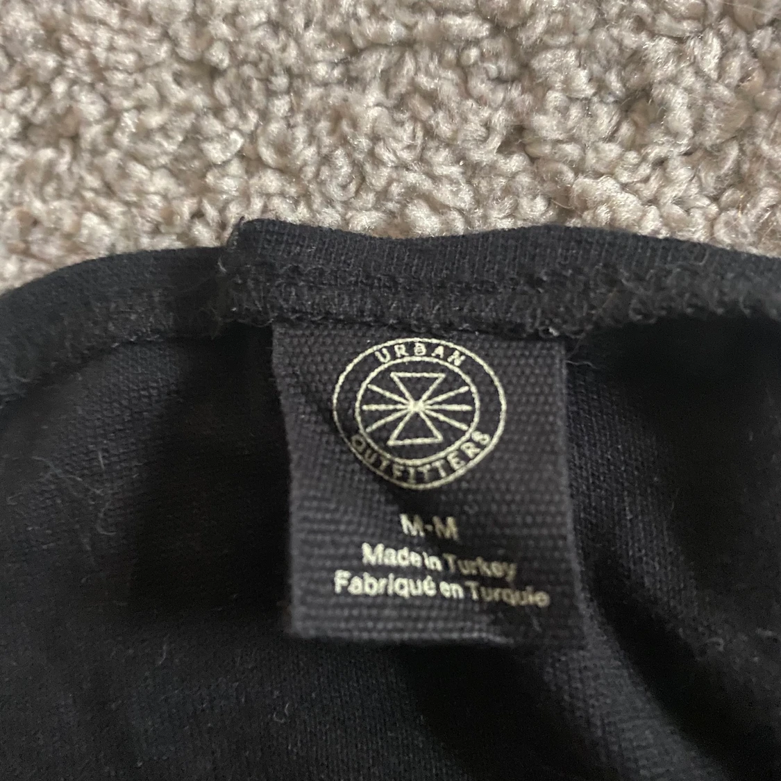 Svart bandeau topp med glitter sixe m/s - 91