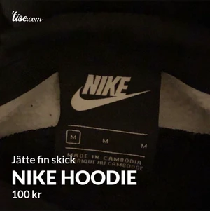 Nike hoodie - Fin nike hoodie storlek M