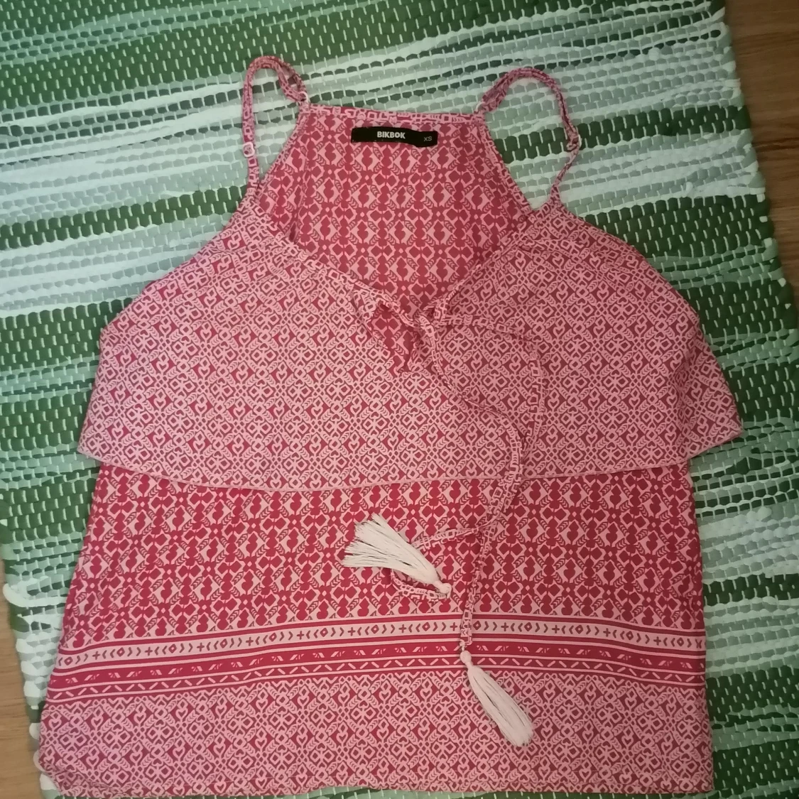 Röd-vitt linne - 90