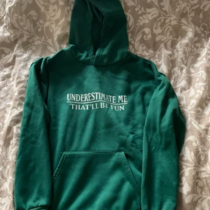 Hoodie med tryck  - Aldrig använts, säljs då den är för liten för mig