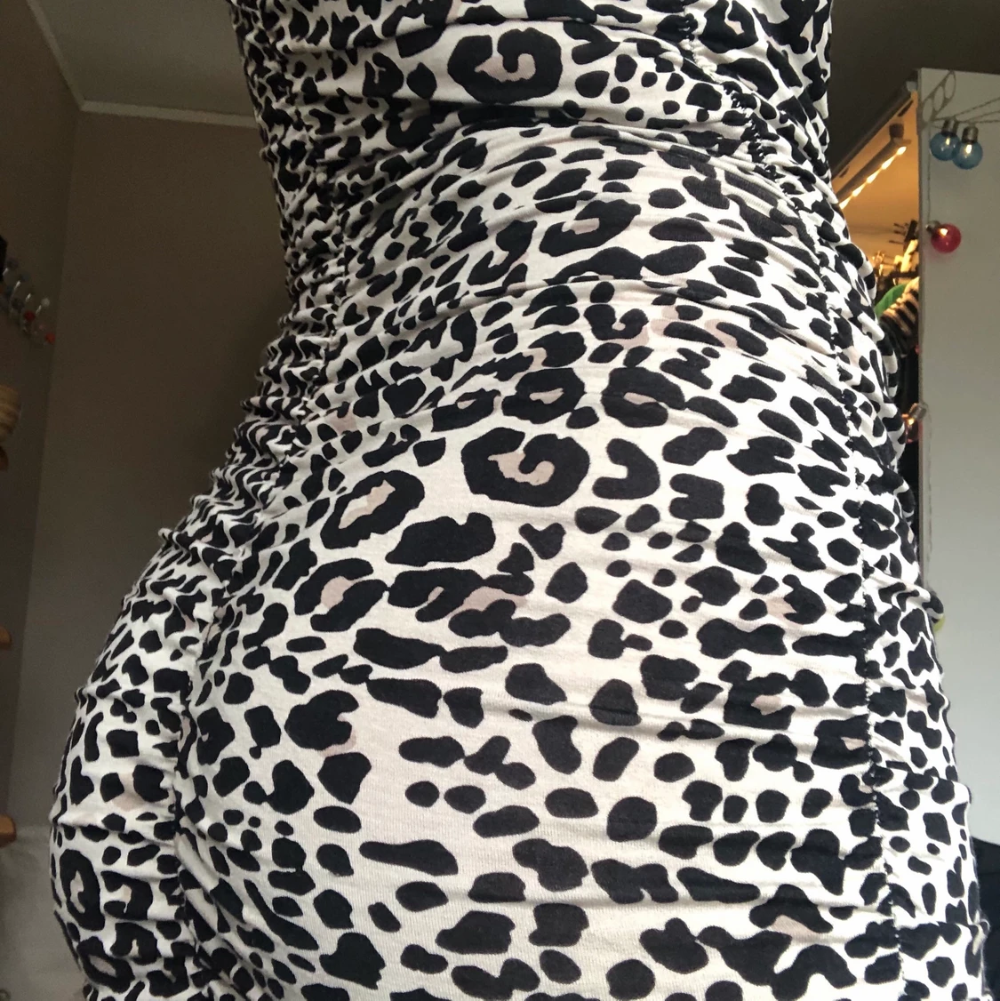 Leopardmönstrad klänning