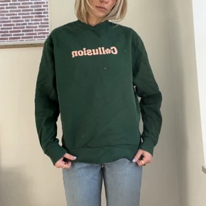 Grön Collusion Sweatshirt - Mer grön i verkligeheten än på bild!!🤌