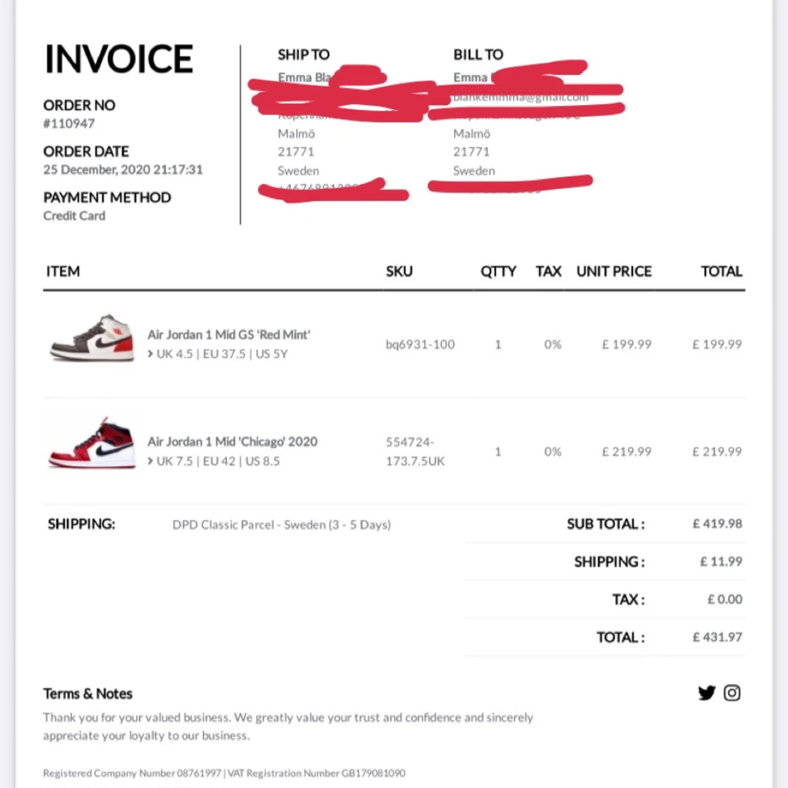 Air Jordan 1 Mid - 91