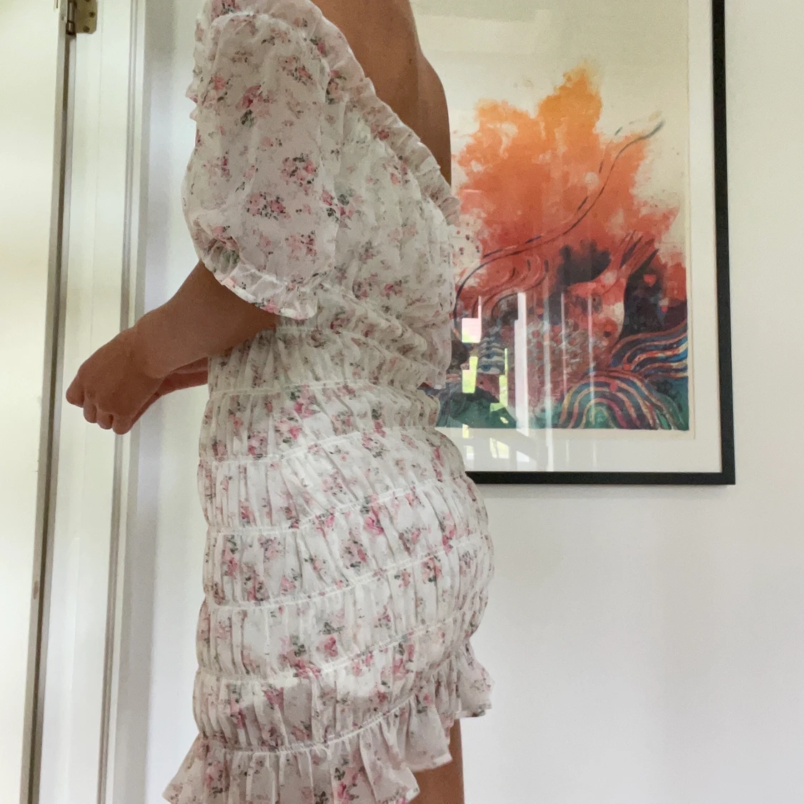 Blommig klänning - 91