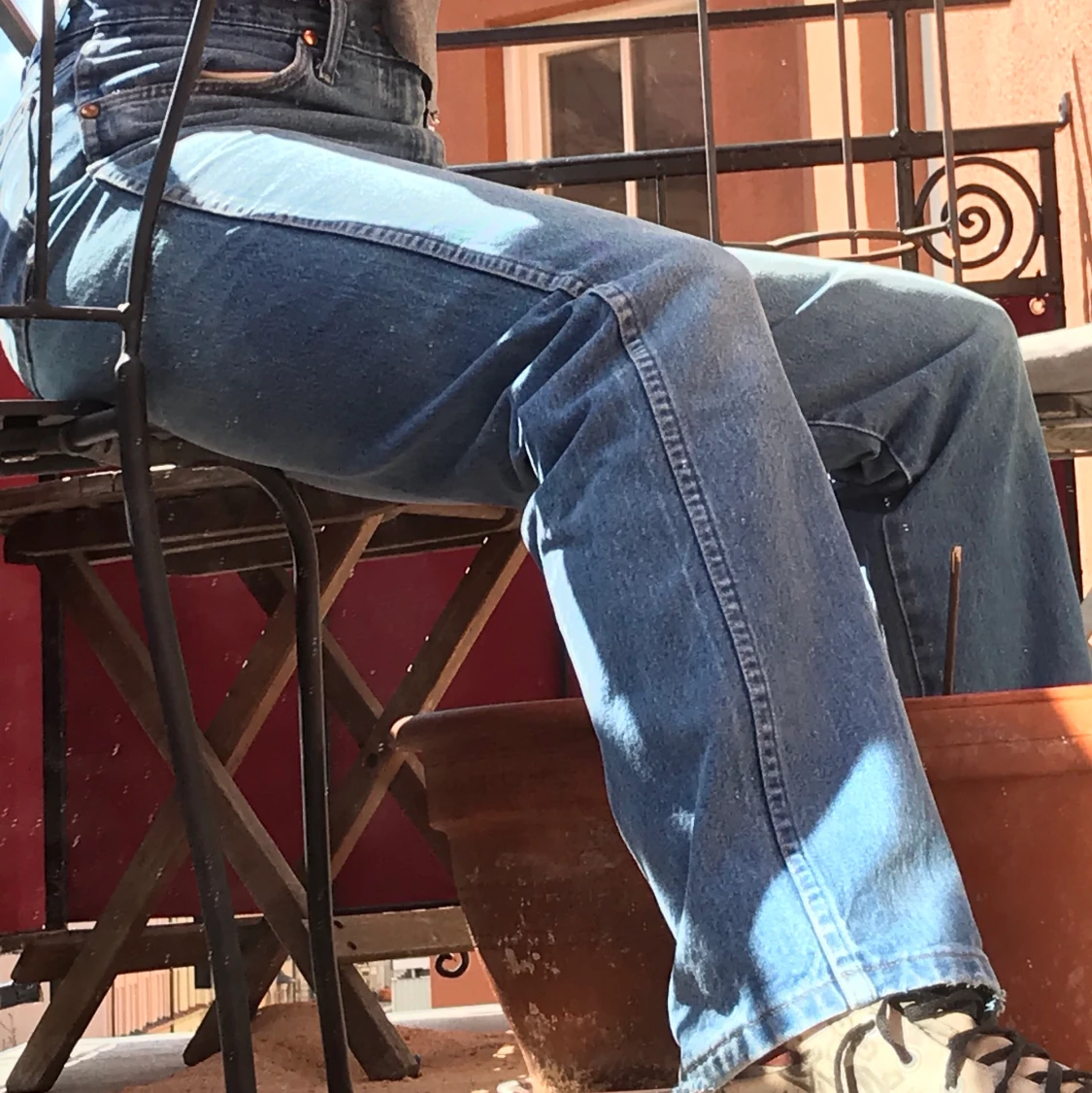 wrangler jeans ljusblå