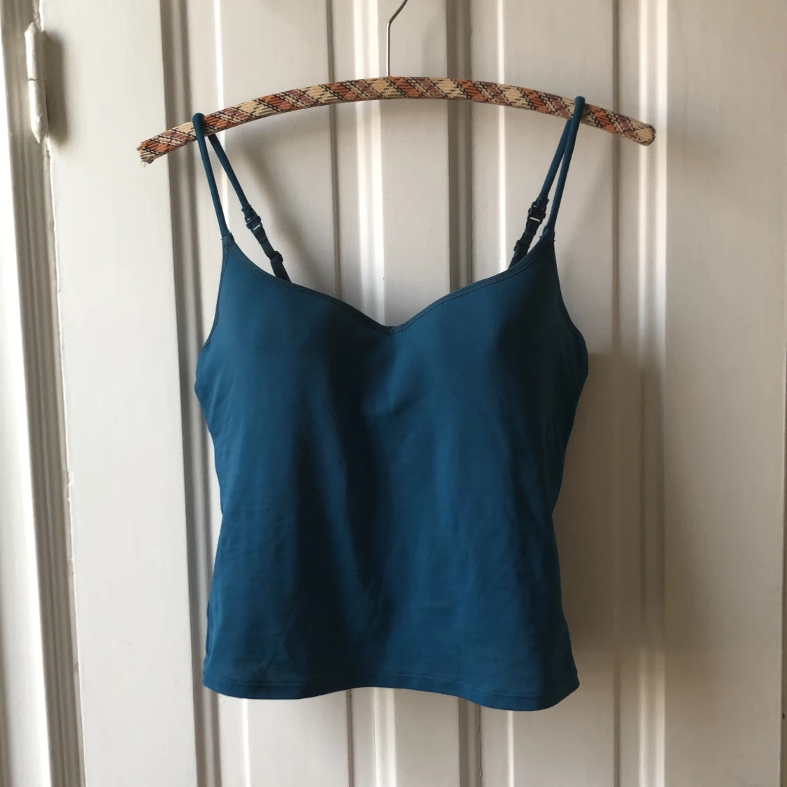 Påfågelblå linne - 90