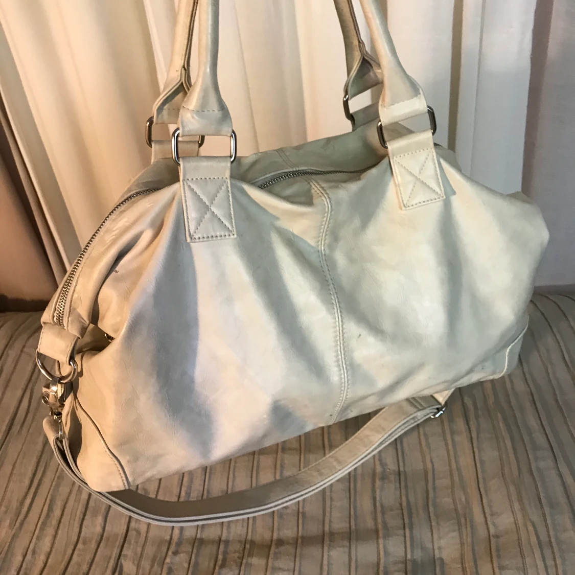 Beige stor väska - 90