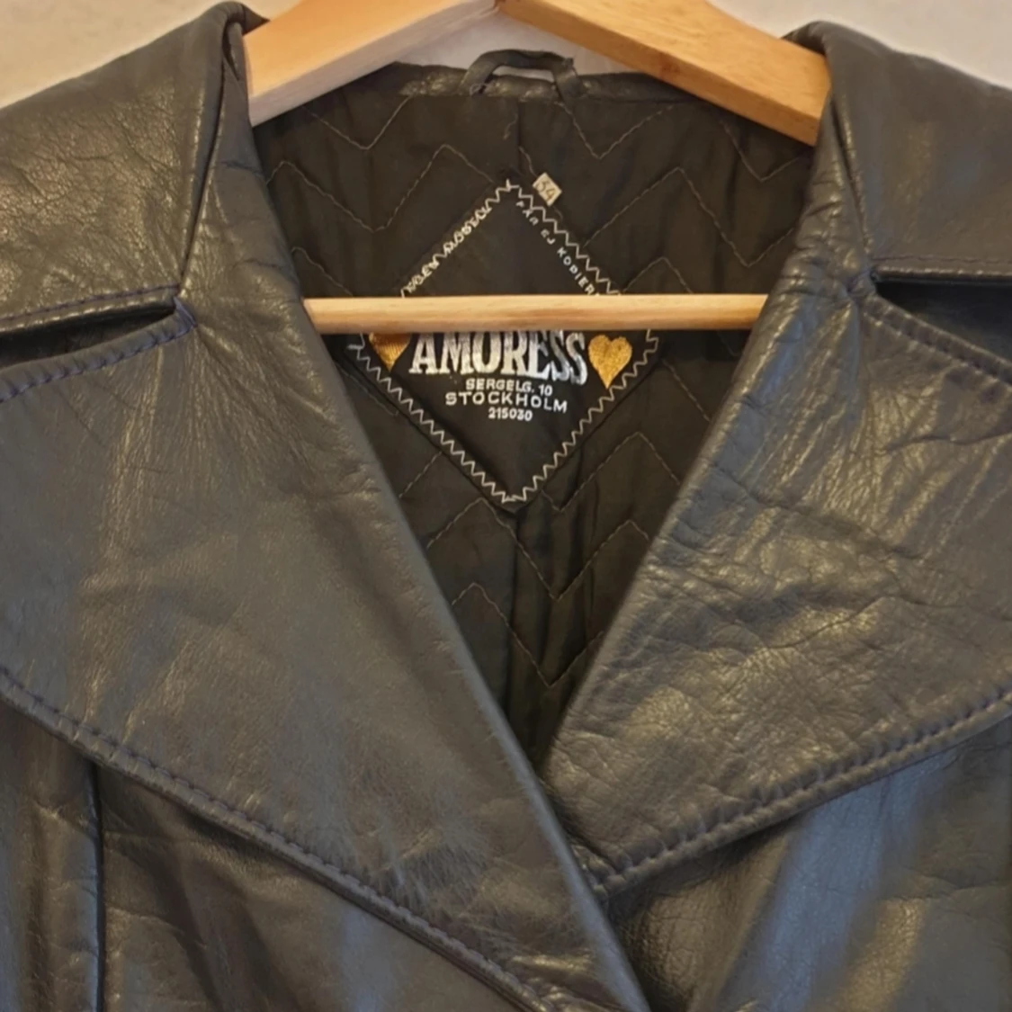 Skinnkappa, läderjacka. Vintage  - 90