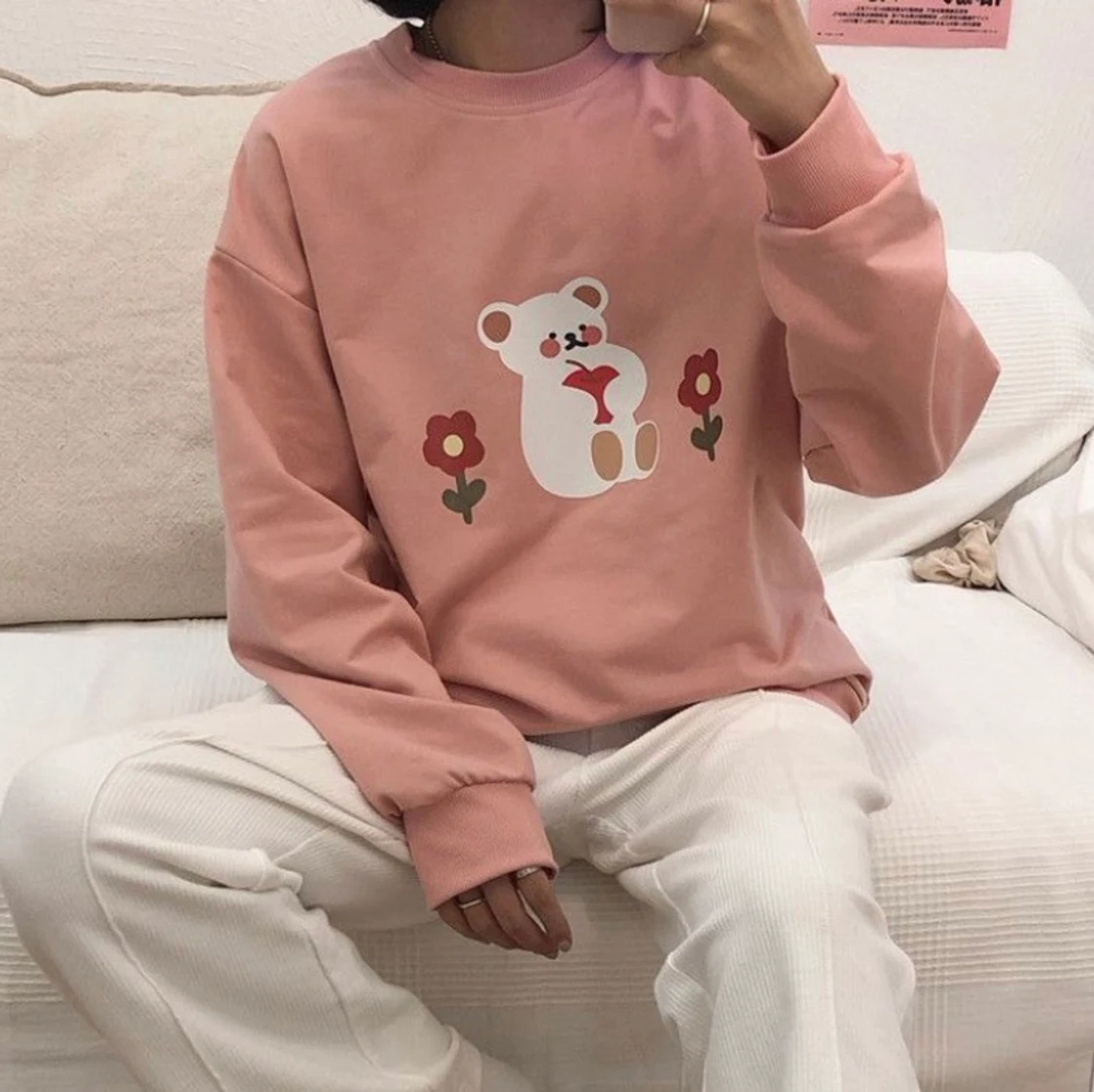 Bear Print Sweatshirt