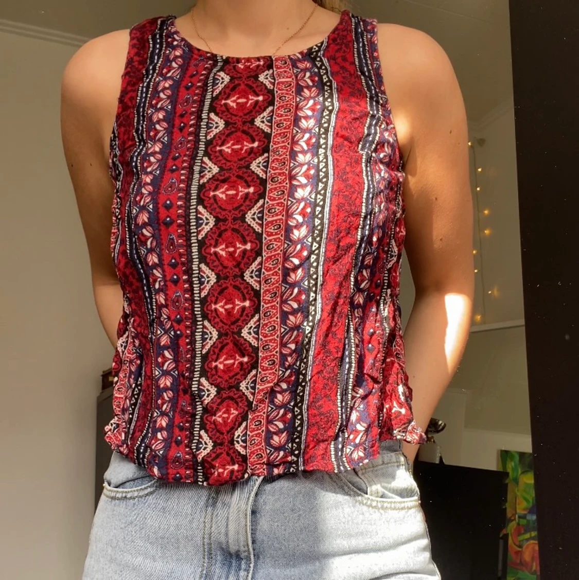 Topp med öppen rygg - 90