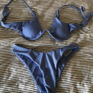 Bikini - Blå bikini från shein i strl S, knappt använd